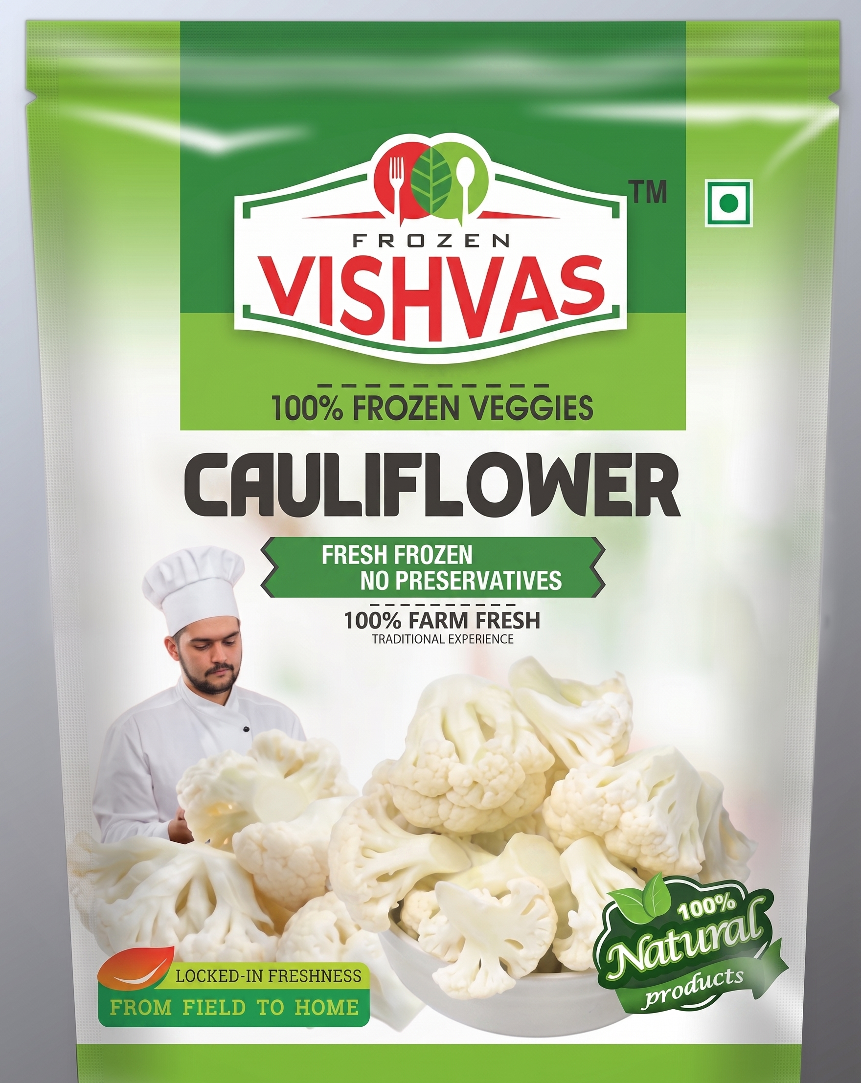 Frozen Vishvas Frozen Cauliflower pack