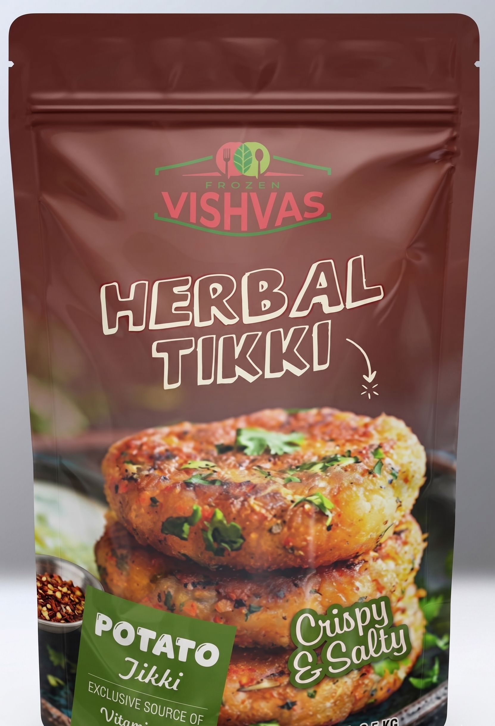 Frozen Vishvas Frozen Herbal Tikki pack